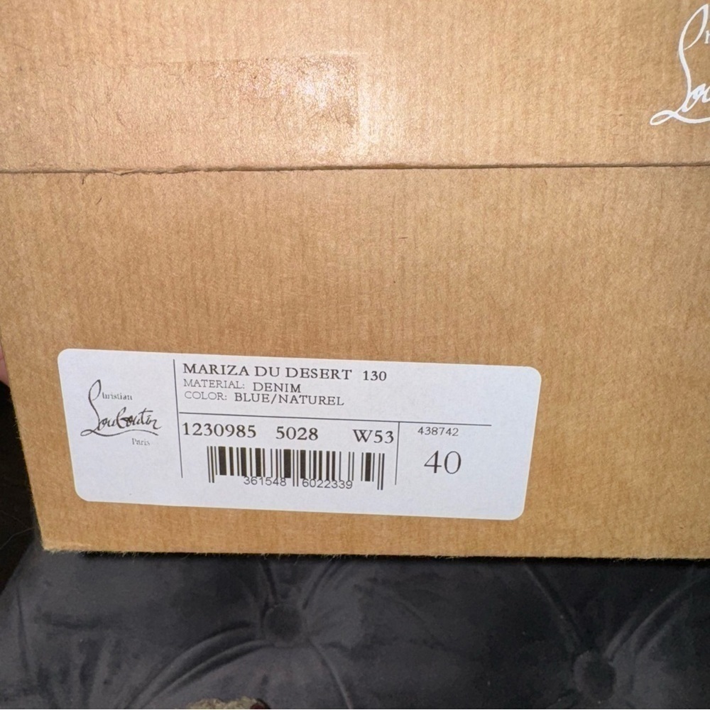 New Size 40 Christian Louboutin Mariza Du Desert Sandals - Picture 10 of 10
